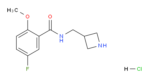 N-(azetidin-3-ylmethyl)-5-fluoro-2-methoxybenzamide hydrochloride