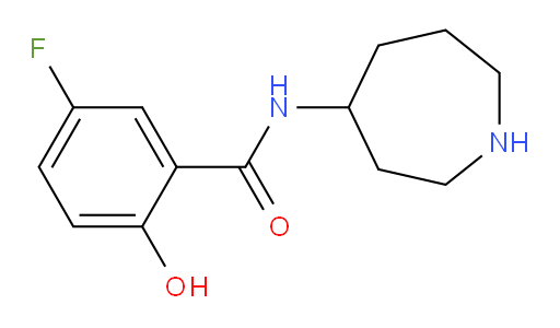 N-(azepan-4-yl)-5-fluoro-2-hydroxybenzamide