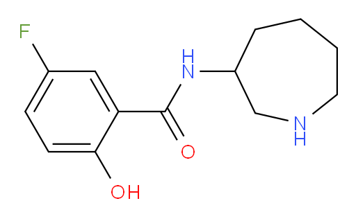 N-(azepan-3-yl)-5-fluoro-2-hydroxybenzamide