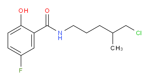 N-(5-chloro-4-methylpentyl)-5-fluoro-2-hydroxybenzamide