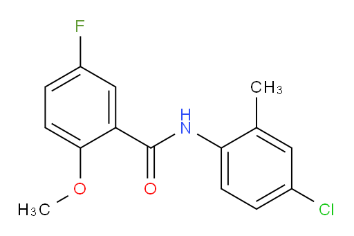 N-(4-chloro-2-methylphenyl)-5-fluoro-2-methoxybenzamide