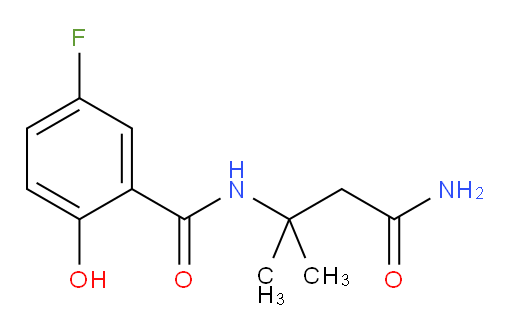 N-(4-amino-2-methyl-4-oxobutan-2-yl)-5-fluoro-2-hydroxybenzamide