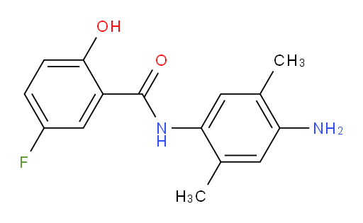 N-(4-amino-2,5-dimethylphenyl)-5-fluoro-2-hydroxybenzamide