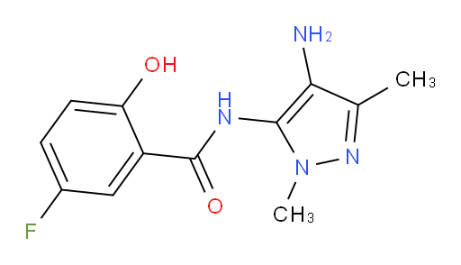N-(4-amino-1,3-dimethyl-1H-pyrazol-5-yl)-5-fluoro-2-hydroxybenzamide