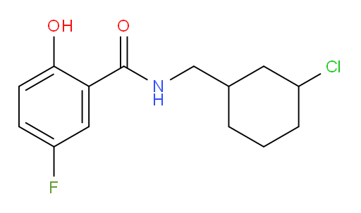 N-((3-chlorocyclohexyl)methyl)-5-fluoro-2-hydroxybenzamide
