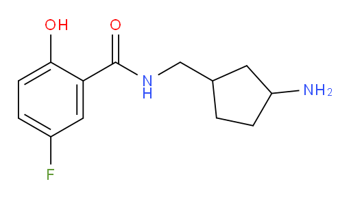N-((3-aminocyclopentyl)methyl)-5-fluoro-2-hydroxybenzamide