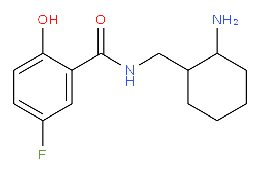 N-((2-aminocyclohexyl)methyl)-5-fluoro-2-hydroxybenzamide