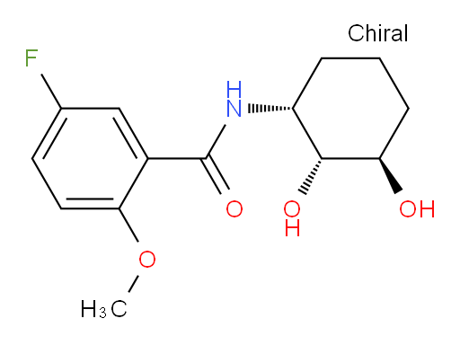 N-((1R,2R,3R)-2,3-dihydroxycyclohexyl)-5-fluoro-2-methoxybenzamide
