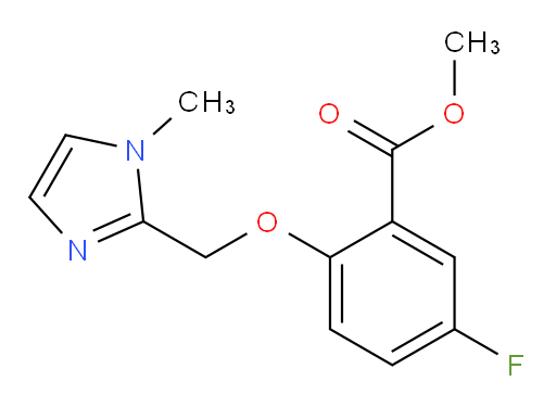 methyl 5-fluoro-2-((1-methyl-1H-imidazol-2-yl)methoxy)benzoate