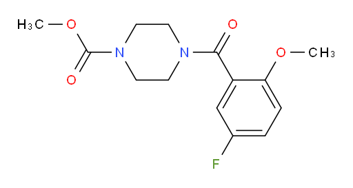 methyl 4-(5-fluoro-2-methoxybenzoyl)piperazine-1-carboxylate