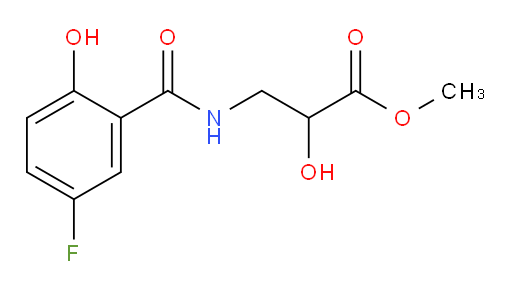methyl 3-(5-fluoro-2-hydroxybenzamido)-2-hydroxypropanoate