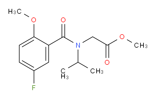 methyl 2-(5-fluoro-N-isopropyl-2-methoxybenzamido)acetate