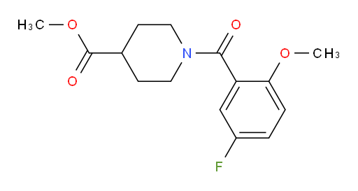 methyl 1-(5-fluoro-2-methoxybenzoyl)piperidine-4-carboxylate