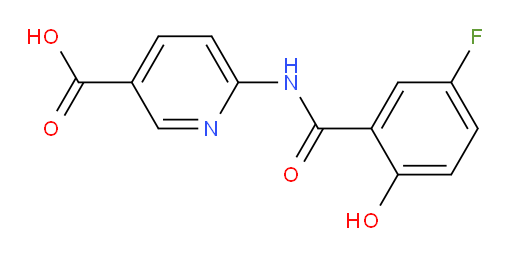 6-(5-fluoro-2-hydroxybenzamido)nicotinic acid
