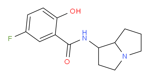 5-fluoro-N-(hexahydro-1H-pyrrolizin-1-yl)-2-hydroxybenzamide