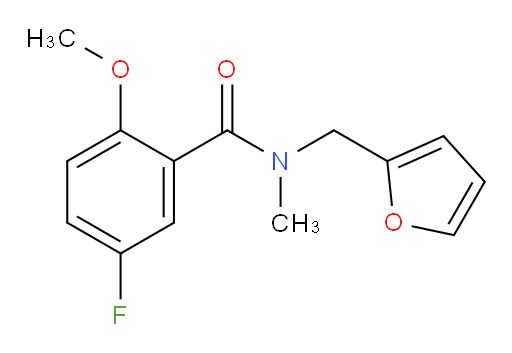 5-fluoro-N-(furan-2-ylmethyl)-2-methoxy-N-methylbenzamide