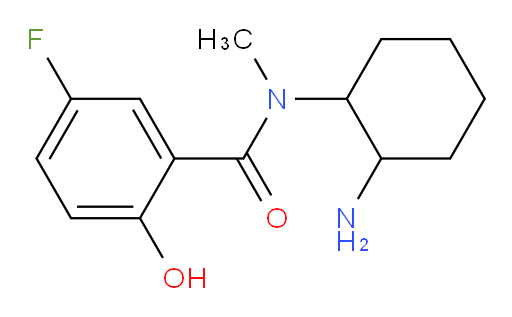 N-(2-aminocyclohexyl)-5-fluoro-2-hydroxy-N-methylbenzamide