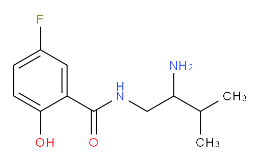 N-(2-amino-3-methylbutyl)-5-fluoro-2-hydroxybenzamide