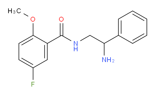 N-(2-amino-2-phenylethyl)-5-fluoro-2-methoxybenzamide