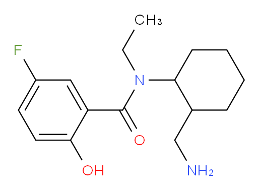 N-(2-(aminomethyl)cyclohexyl)-N-ethyl-5-fluoro-2-hydroxybenzamide