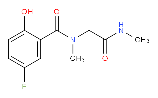 5-fluoro-2-hydroxy-N-methyl-N-(2-(methylamino)-2-oxoethyl)benzamide