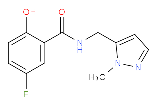 5-fluoro-2-hydroxy-N-((1-methyl-1H-pyrazol-5-yl)methyl)benzamide