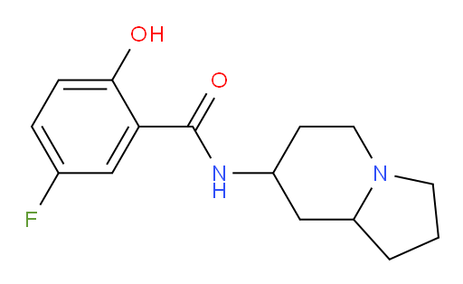 5-fluoro-2-hydroxy-N-(octahydroindolizin-7-yl)benzamide