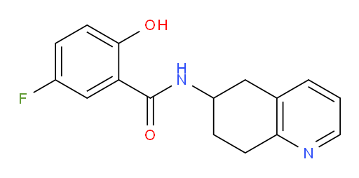 5-fluoro-2-hydroxy-N-(5,6,7,8-tetrahydroquinolin-6-yl)benzamide