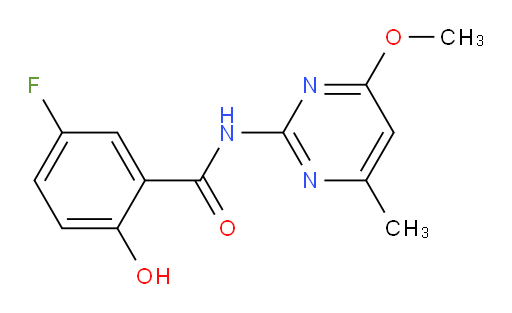 5-fluoro-2-hydroxy-N-(4-methoxy-6-methylpyrimidin-2-yl)benzamide
