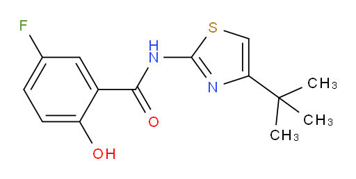 N-(4-(tert-butyl)thiazol-2-yl)-5-fluoro-2-hydroxybenzamide