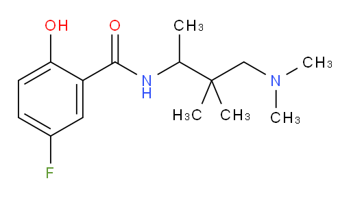 N-(4-(dimethylamino)-3,3-dimethylbutan-2-yl)-5-fluoro-2-hydroxybenzamide