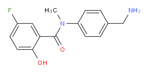 N-(4-(aminomethyl)phenyl)-5-fluoro-2-hydroxy-N-methylbenzamide