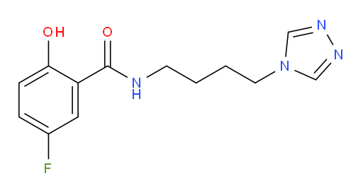 N-(4-(4H-1,2,4-triazol-4-yl)butyl)-5-fluoro-2-hydroxybenzamide