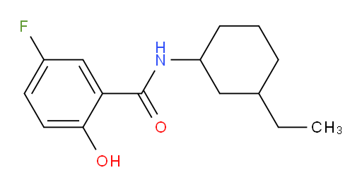 N-(3-ethylcyclohexyl)-5-fluoro-2-hydroxybenzamide