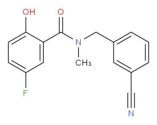 N-(3-cyanobenzyl)-5-fluoro-2-hydroxy-N-methylbenzamide