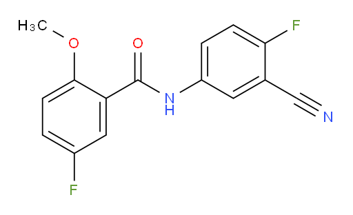 N-(3-cyano-4-fluorophenyl)-5-fluoro-2-methoxybenzamide