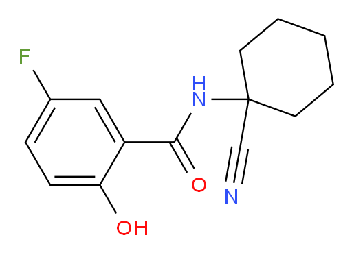 N-(1-cyanocyclohexyl)-5-fluoro-2-hydroxybenzamide