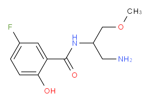 N-(1-amino-3-methoxypropan-2-yl)-5-fluoro-2-hydroxybenzamide