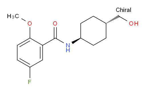 5-fluoro-N-((1r,4r)-4-(hydroxymethyl)cyclohexyl)-2-methoxybenzamide