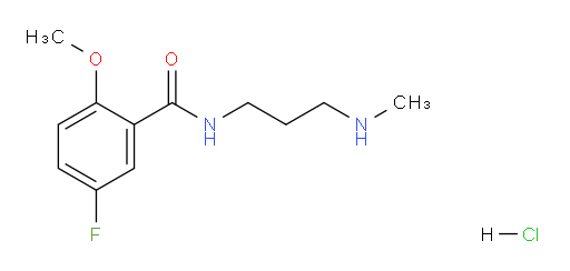 5-fluoro-2-methoxy-N-(3-(methylamino)propyl)benzamide hydrochloride