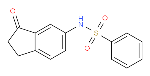 N-(3-oxo-2,3-dihydro-1H-inden-5-yl)benzenesulfonamide