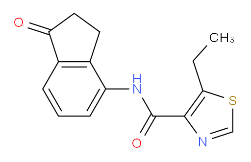 5-ethyl-N-(1-oxo-2,3-dihydro-1H-inden-4-yl)thiazole-4-carboxamide