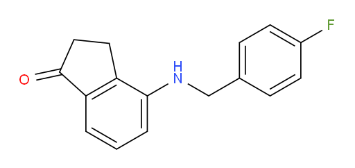 4-((4-fluorobenzyl)amino)-2,3-dihydro-1H-inden-1-one