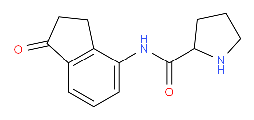 N-(1-oxo-2,3-dihydro-1H-inden-4-yl)pyrrolidine-2-carboxamide