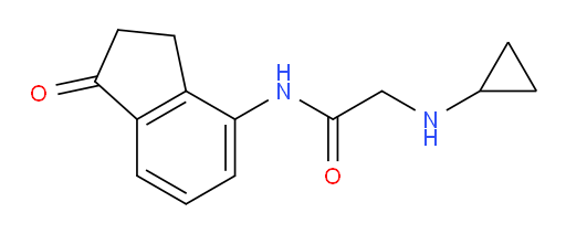 2-(cyclopropylamino)-N-(1-oxo-2,3-dihydro-1H-inden-4-yl)acetamide