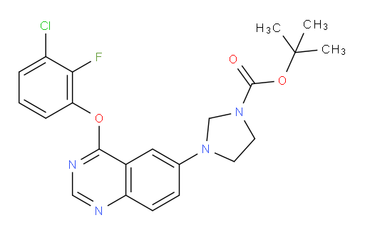 tert-butyl 3-(4-(3-chloro-2-fluorophenoxy)quinazolin-6-yl)imidazolidine-1-carboxylate