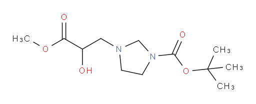 tert-butyl 3-(2-hydroxy-3-methoxy-3-oxopropyl)imidazolidine-1-carboxylate