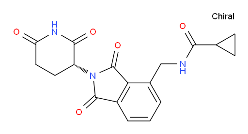 (R)-N-((2-(2,6-dioxopiperidin-3-yl)-1,3-dioxoisoindolin-4-yl)methyl)cyclopropanecarboxamide
