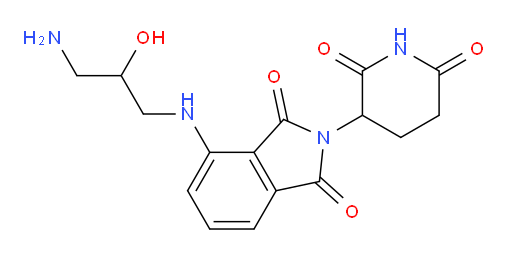 4-((3-amino-2-hydroxypropyl)amino)-2-(2,6-dioxopiperidin-3-yl)isoindoline-1,3-dione