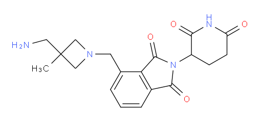 4-((3-(aminomethyl)-3-methylazetidin-1-yl)methyl)-2-(2,6-dioxopiperidin-3-yl)isoindoline-1,3-dione